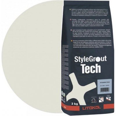 Цементная затирка Litokol StyleGrout Tech 0-20 (White 2) 3 кг (SGTCHWHT20063)